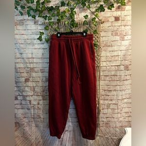 red fabletics sweatpants